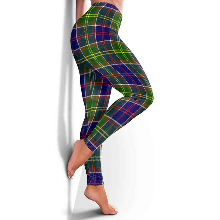 Scottish Ayrshire District Clan Tartan Women Leggings Tartan Plaid 4