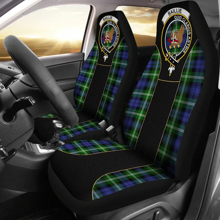 Scottish Baillie Clan Crest Tartan Car Seat Covers - Special Style 1