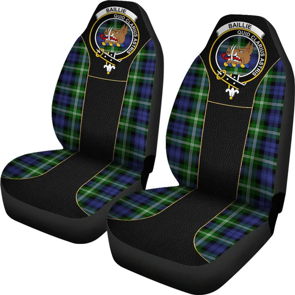 Scottish Baillie Clan Crest Tartan Car Seat Covers - Special Style 2