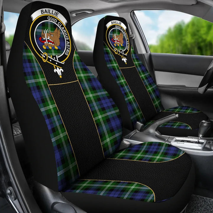 Scottish Baillie Clan Crest Tartan Car Seat Covers - Special Style 3