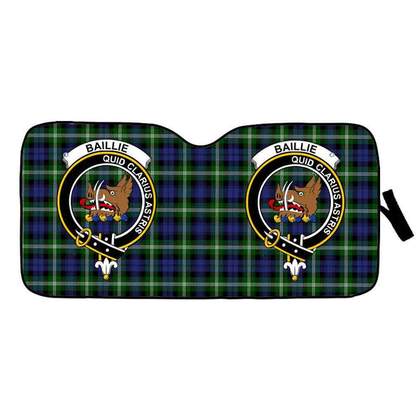 Scottish Baillie Clan Crest Tartan Car Windshield Sun Shade Tartan Plaid 1