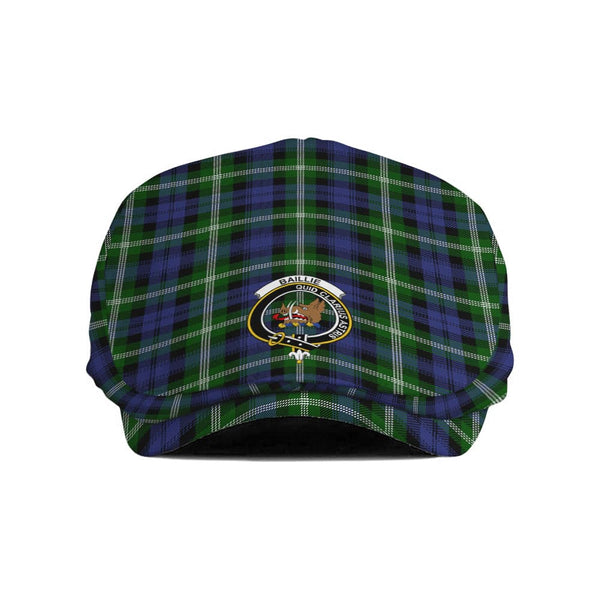 Scottish Baillie Clan Crest Tartan Flat Cap Tartan Plaid 1
