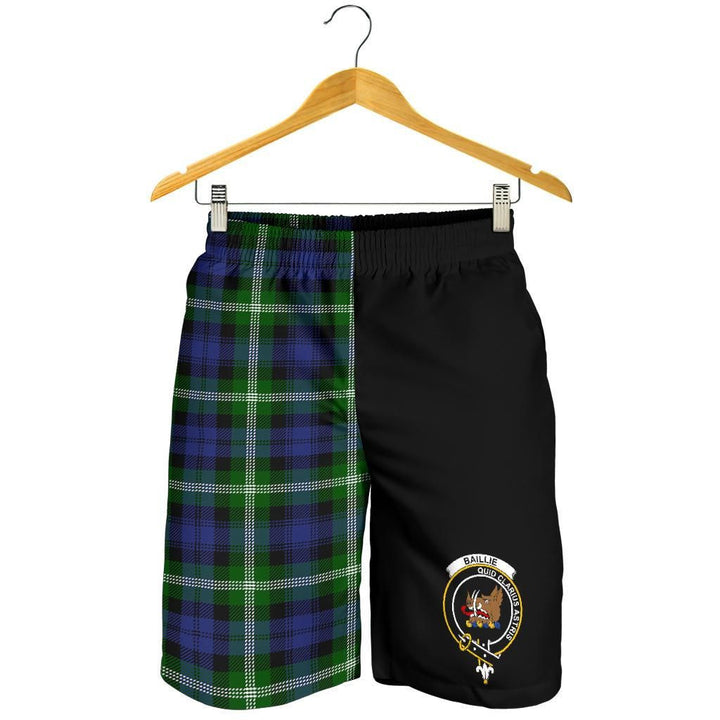 Scottish Baillie Clan Crest Tartan Half of Me Men's Shorts