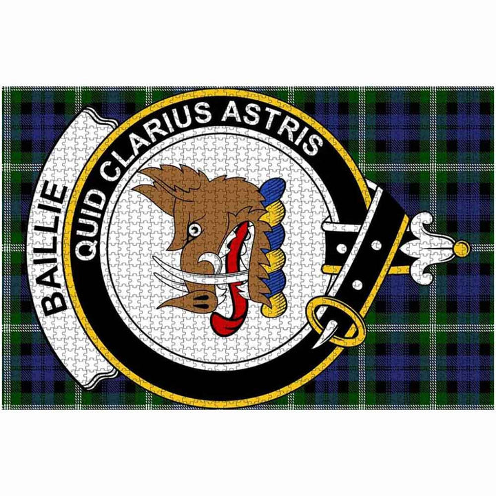 Scottish Baillie Clan Crest Tartan Jigsaw Puzzle 2