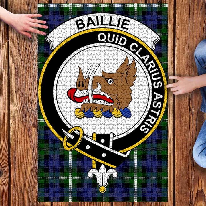 Scottish Baillie Clan Crest Tartan Jigsaw Puzzle 3