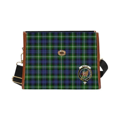 Scottish Baillie Clan Crest Tartan Waterproof Canvas Bag Tartan Plaid 2