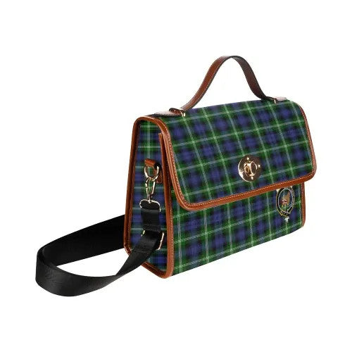 Scottish Baillie Clan Crest Tartan Waterproof Canvas Bag Tartan Plaid 3
