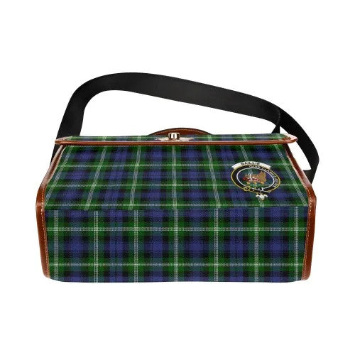 Scottish Baillie Clan Crest Tartan Waterproof Canvas Bag Tartan Plaid 5