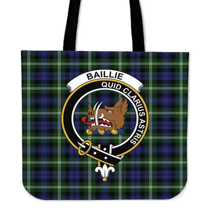 Scottish Baillie Modern Clan Crest Tartan Tote Bag Tartan Plaid