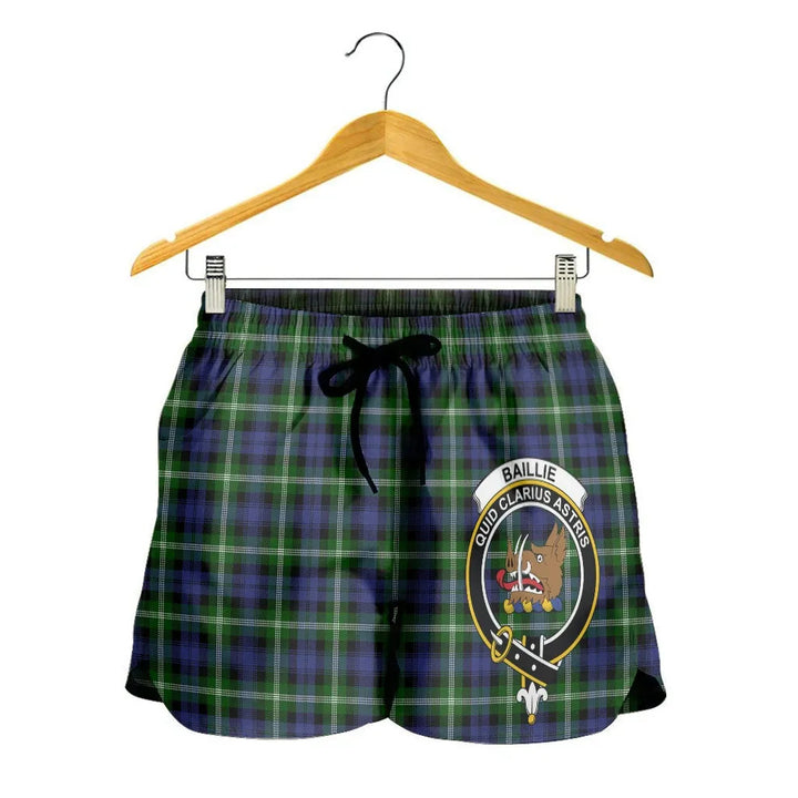 Scottish Baillie Modern Clan Crest Tartan Women Shorts