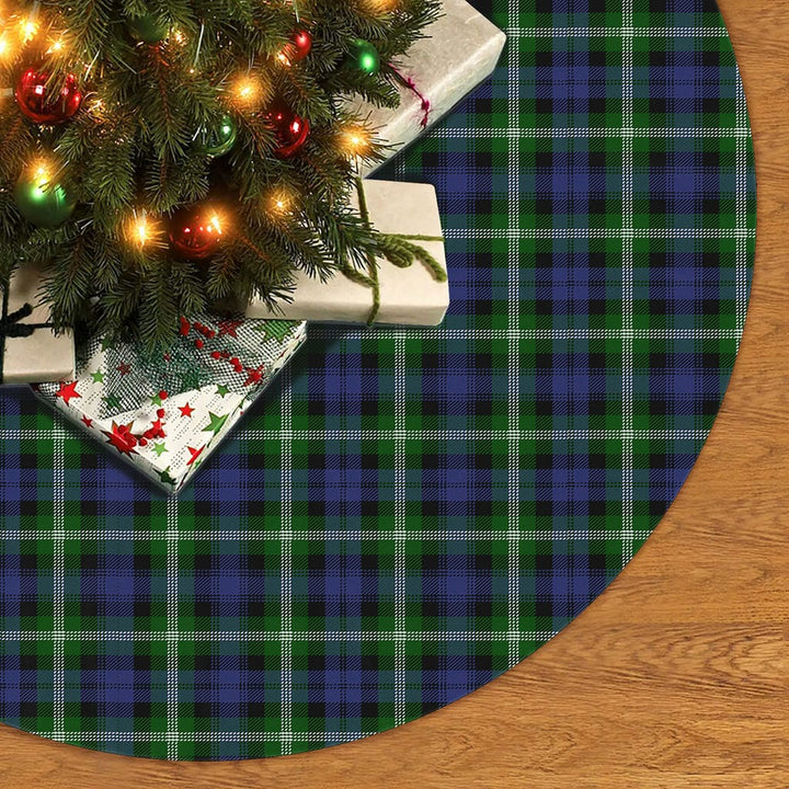 Scottish Baillie Modern Clan Tartan Christmas Tree Skirt No Tassels 2 Tartan Plaid