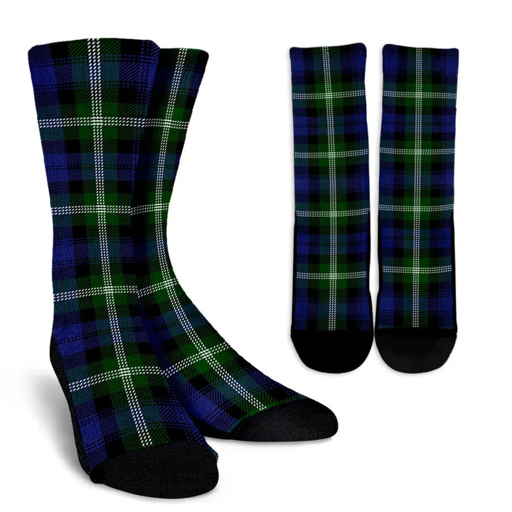 Scottish Baillie Modern Clan Tartan Crew Socks