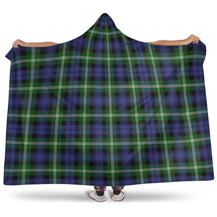 Scottish Baillie Modern Clan Tartan Hooded Blanket Tartan Plaid 1