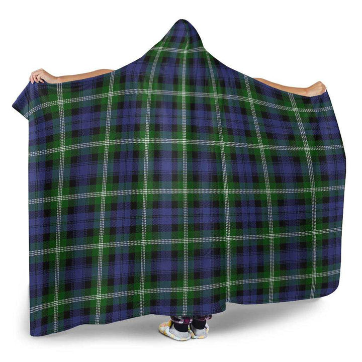 Scottish Baillie Modern Clan Tartan Hooded Blanket Tartan Plaid 2