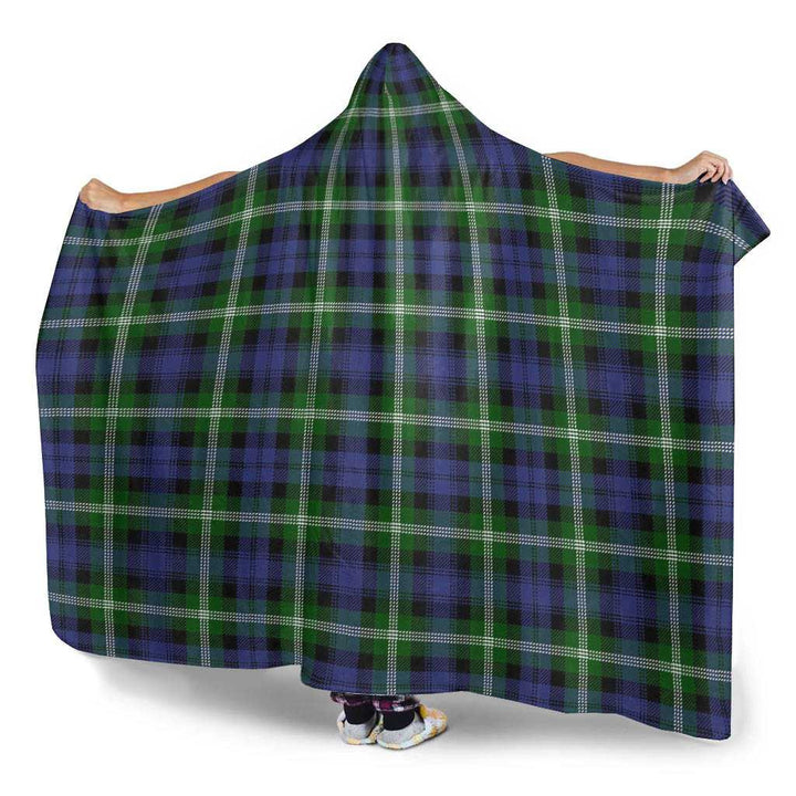 Scottish Baillie Modern Clan Tartan Hooded Blanket Tartan Plaid 3