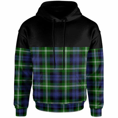Scottish Baillie Modern Clan Tartan Hoodie - Horizontal Style Front Side Tartan Plaid