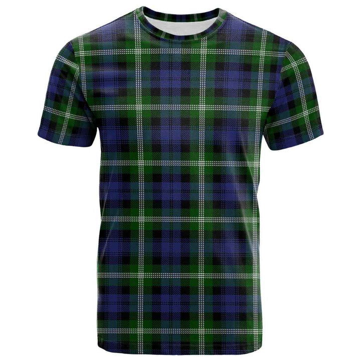 Scottish Baillie Modern Clan Tartan T-Shirt Front Side Tartan Plaid