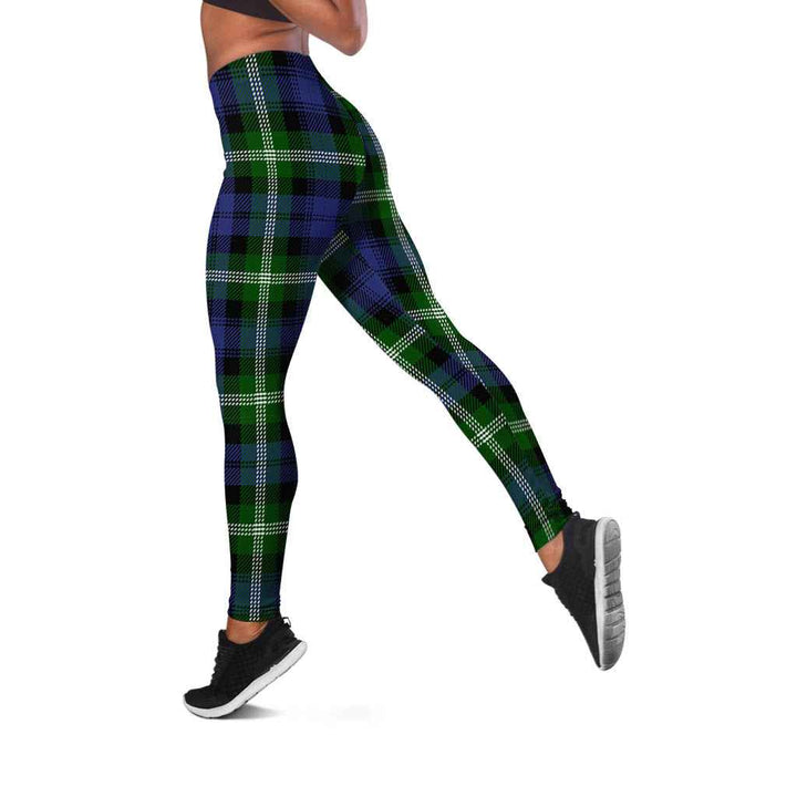 Scottish Baillie Modern Clan Tartan Women Leggings Tartan Plaid 2
