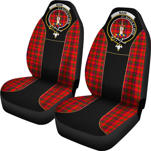 Scottish Bain Clan Crest Tartan Car Seat Covers - Special Style 2