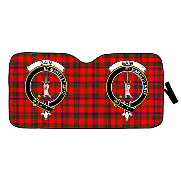 Scottish Bain Clan Crest Tartan Car Windshield Sun Shade Tartan Plaid 1