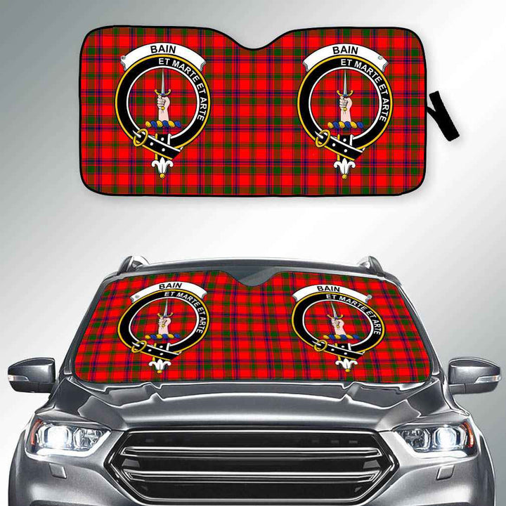 Scottish Bain Clan Crest Tartan Car Windshield Sun Shade Tartan Plaid 2