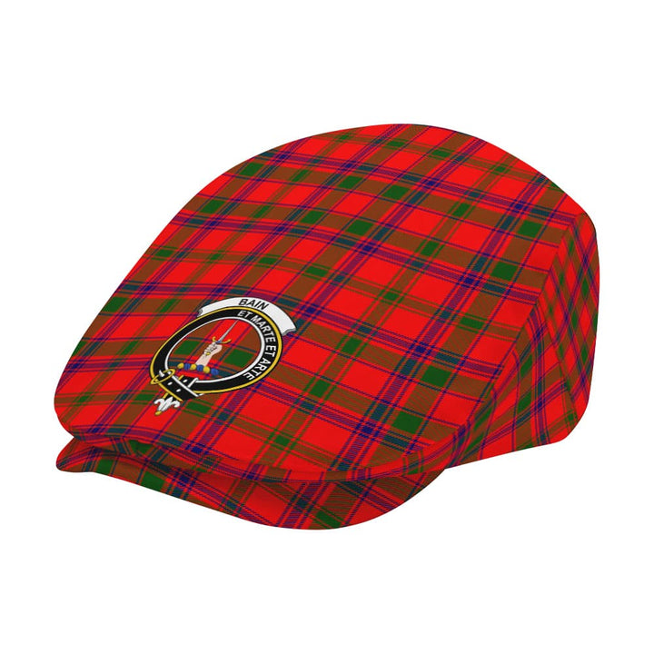 Scottish Bain Clan Crest Tartan Flat Cap Tartan Plaid 2