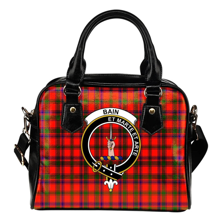 Scottish Bain Clan Crest Tartan Shoulder Handbag Tartan Plaid 1