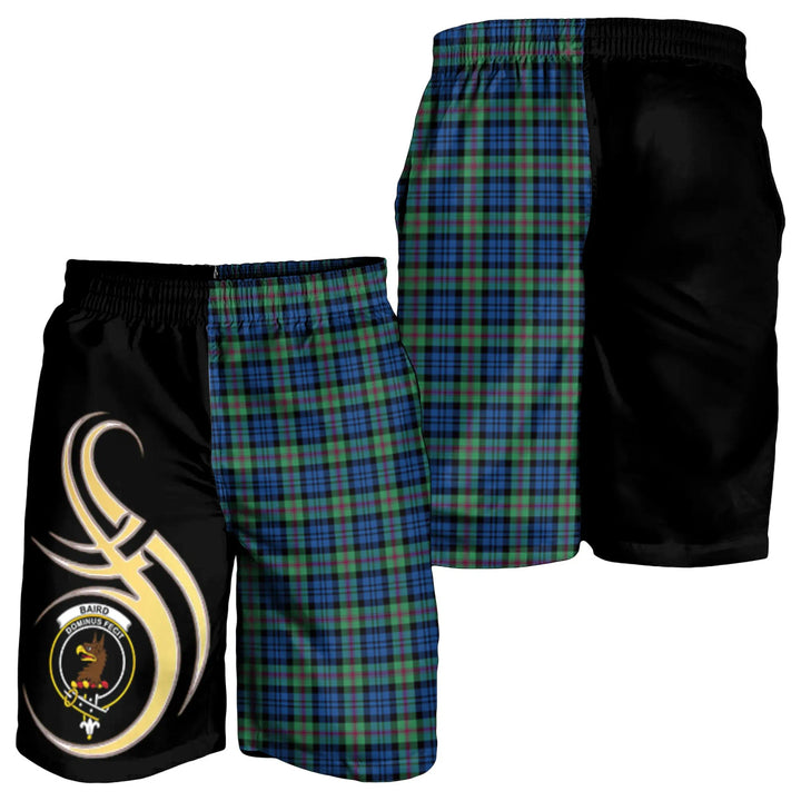 Scottish Baird Ancient Clan Crest Tartan Believe in Me Men's Shorts