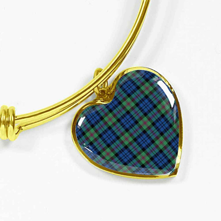 Scottish Baird Ancient Clan Tartan Bangle Heart Tartan Plaid 2