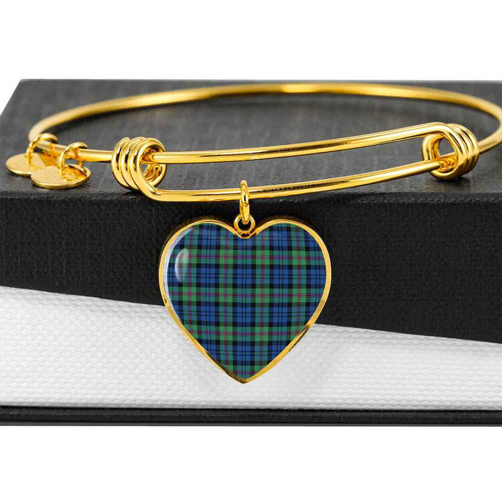 Scottish Baird Ancient Clan Tartan Bangle Heart Tartan Plaid 6