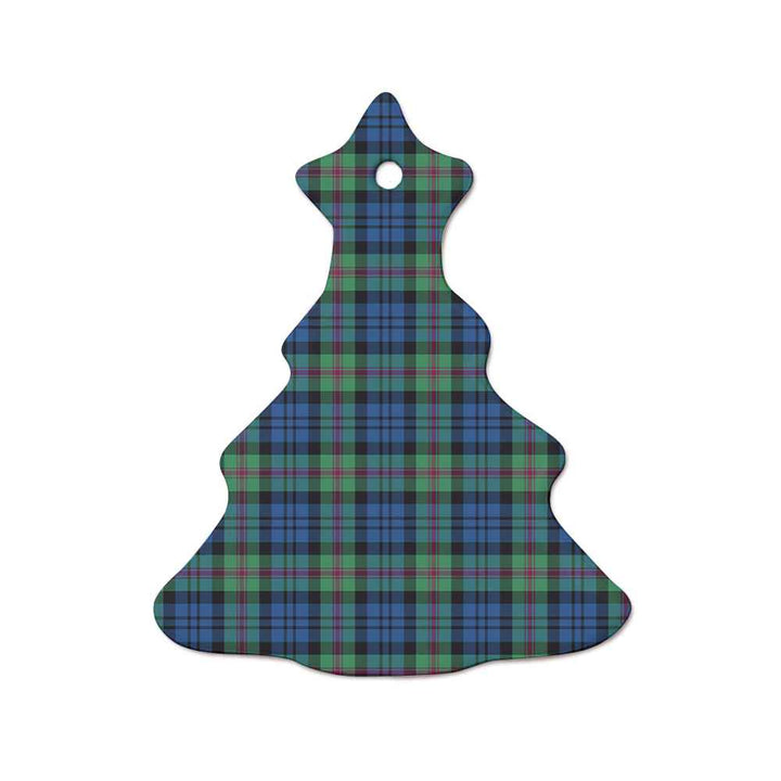 Scottish Baird Ancient Clan Tartan Ceramic Ornament  Tree Shape Tartan Plaid