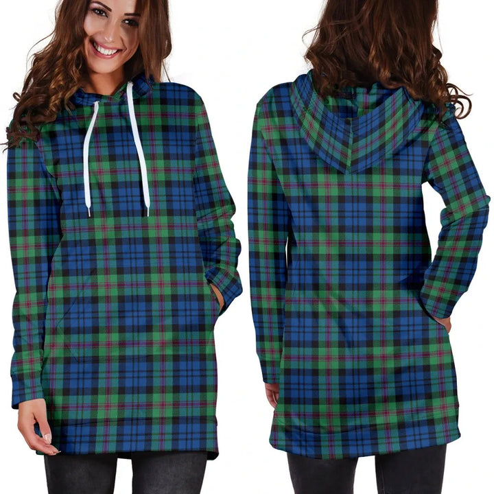 Scottish Baird Ancient Clan Tartan Hoodie Dress