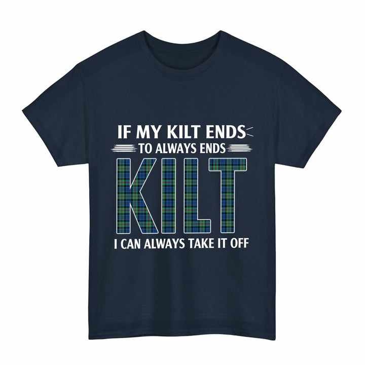 Scottish Baird Ancient Clan Tartan Kilt Pride T-Shirt Tartan Plaid Navy Color