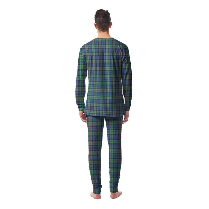 Scottish Baird Ancient Clan Tartan Pajama Set Men Back Side Tartan Plaid