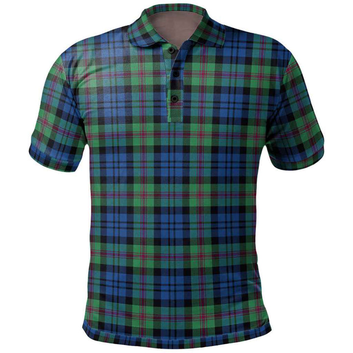 Scottish Baird Ancient Clan Tartan Polo Shirt Front Side Tartan Plaid