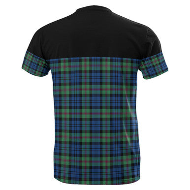 Scottish Baird Ancient Clan Tartan T-Shirt Horizontal Style Back Side Tartan Plaid