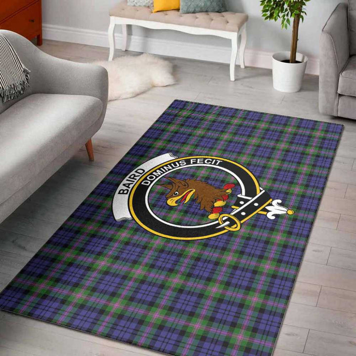 Scottish Baird Clan Crest Tartan Area Rug Tartan Plaid 1