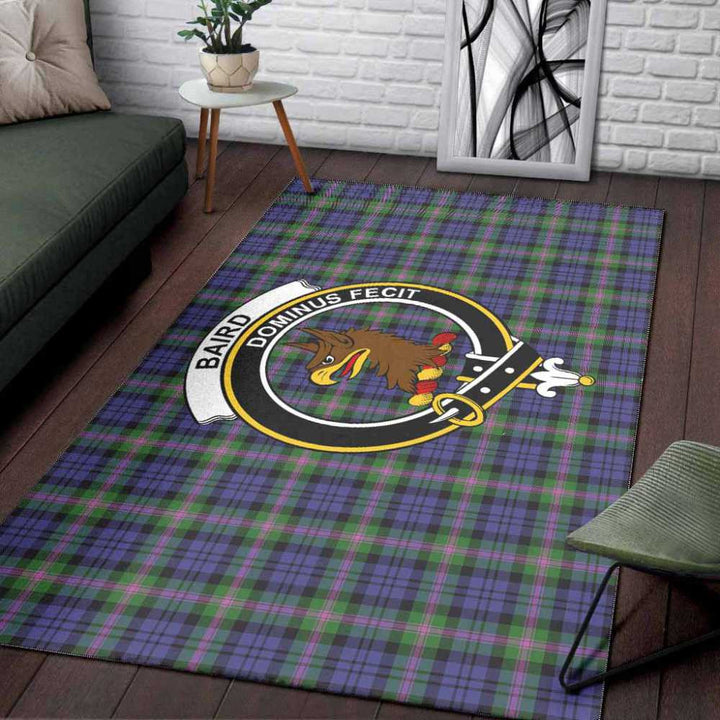 Scottish Baird Clan Crest Tartan Area Rug Tartan Plaid 3