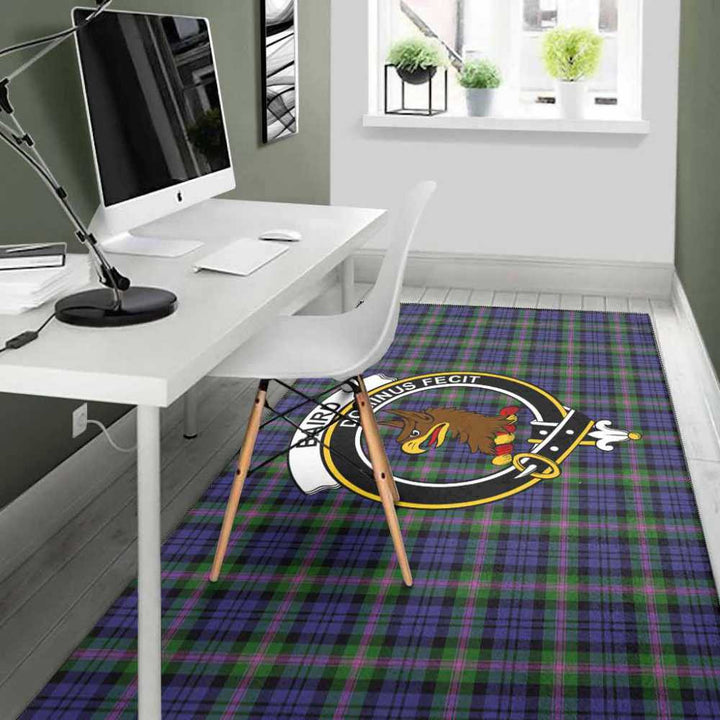 Scottish Baird Clan Crest Tartan Area Rug Tartan Plaid 4