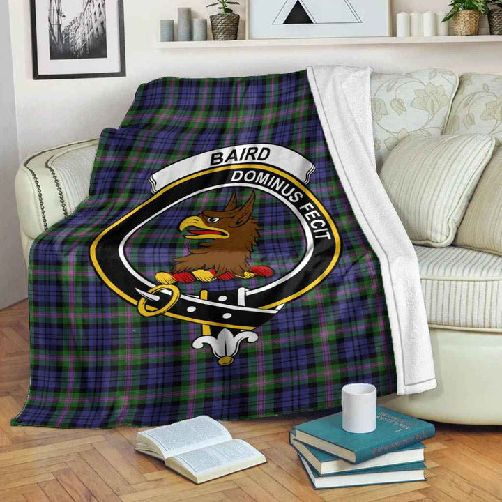 Scottish Baird Clan Crest Tartan Blanket Tartan Plaid 2