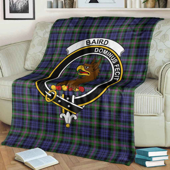Scottish Baird Clan Crest Tartan Blanket Tartan Plaid 3