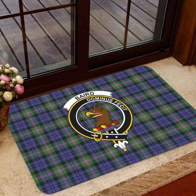 Scottish Baird Clan Crest Tartan Door Mat Tartan Plaid 1