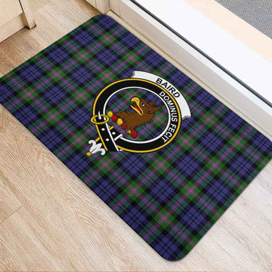 Scottish Baird Clan Crest Tartan Door Mat Tartan Plaid 2