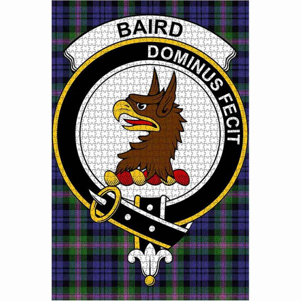 Scottish Baird Clan Crest Tartan Jigsaw Puzzle 1