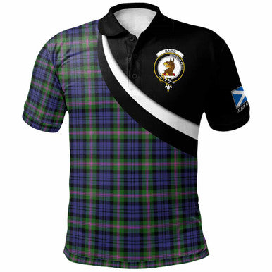 Scottish Baird Clan Crest Tartan Polo Shirt - Scotland Forever Style Front Side Tartan Plaid