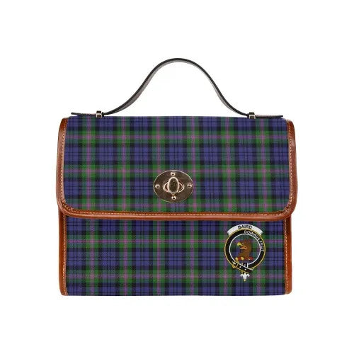 Scottish Baird Clan Crest Tartan Waterproof Canvas Bag Tartan Plaid 2