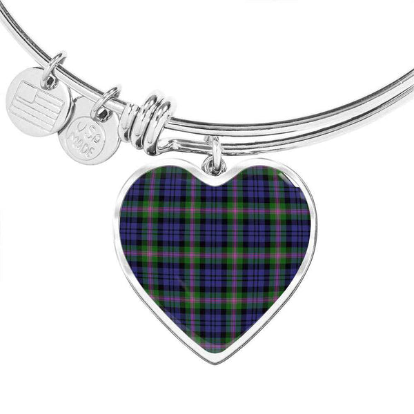 Scottish Baird Modern Clan Tartan Bangle Heart Tartan Plaid 1