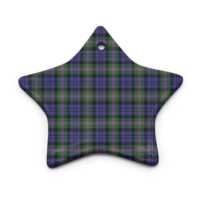 Scottish Baird Modern Clan Tartan Ceramic Ornament Star Shape Tartan Plaid