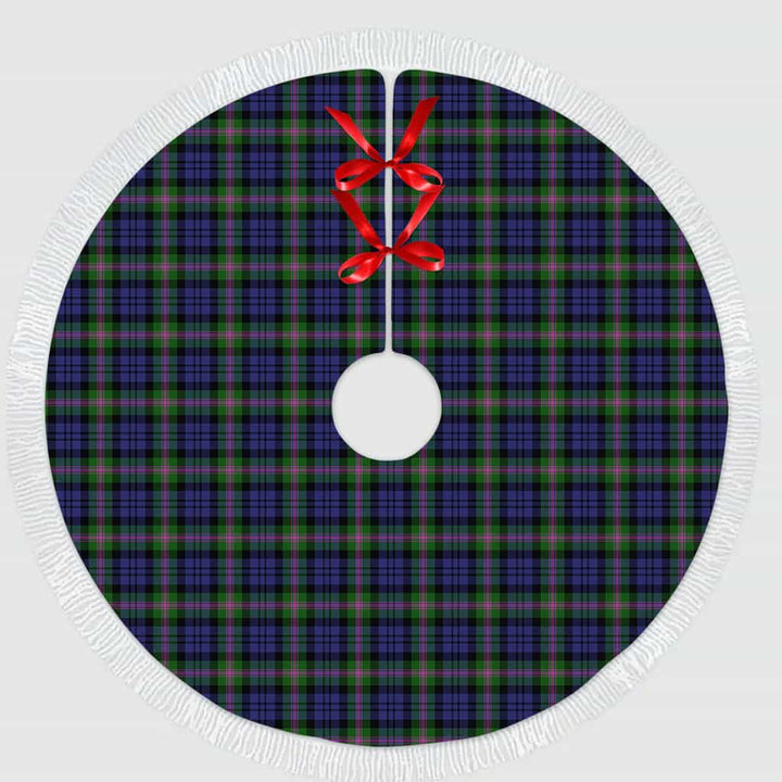 Scottish Baird Modern Clan Tartan Christmas Tree Skirt Tassels 1 Tartan Plaid