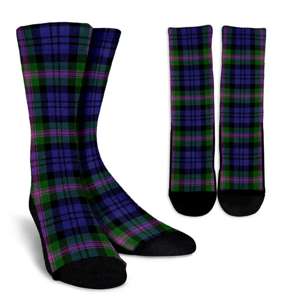 Scottish Baird Modern Clan Tartan Crew Socks